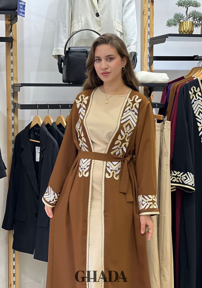 Abaya Kimono Avec Broderie