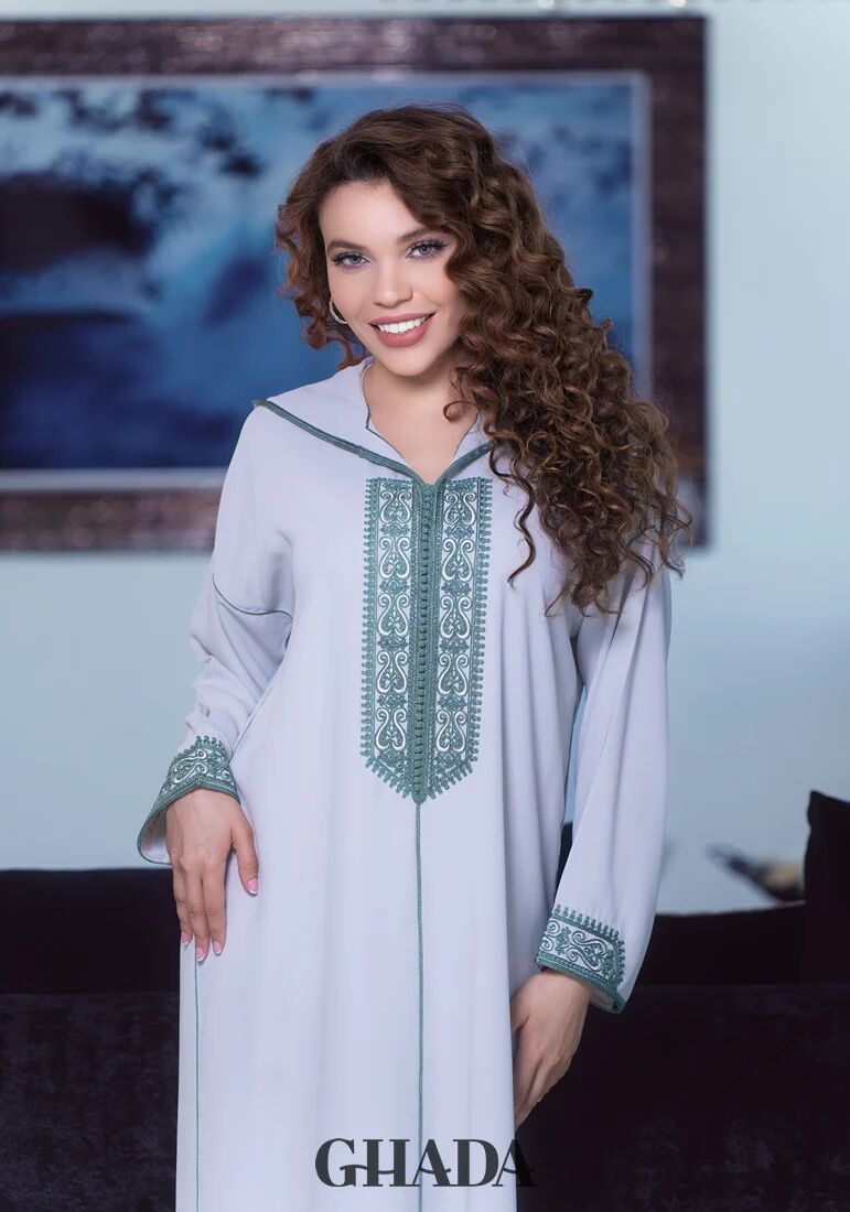 Djellaba En Broderie - Façon Maalem thumbnail 4
