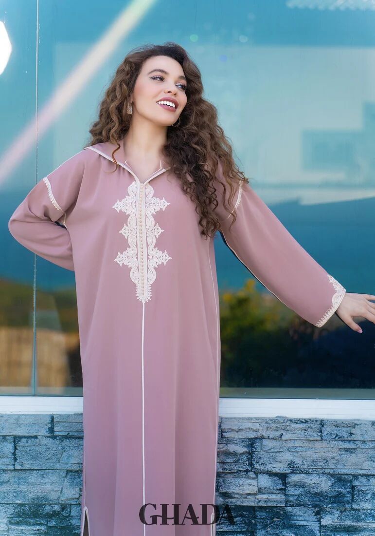 Djellaba En Broderie - Façon Maalem thumbnail 3