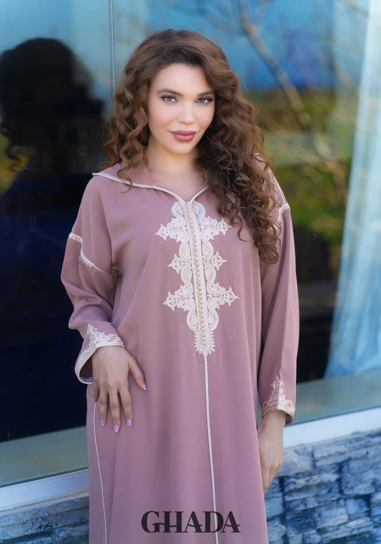 Djellaba En Broderie - Façon Maalem thumbnail 2