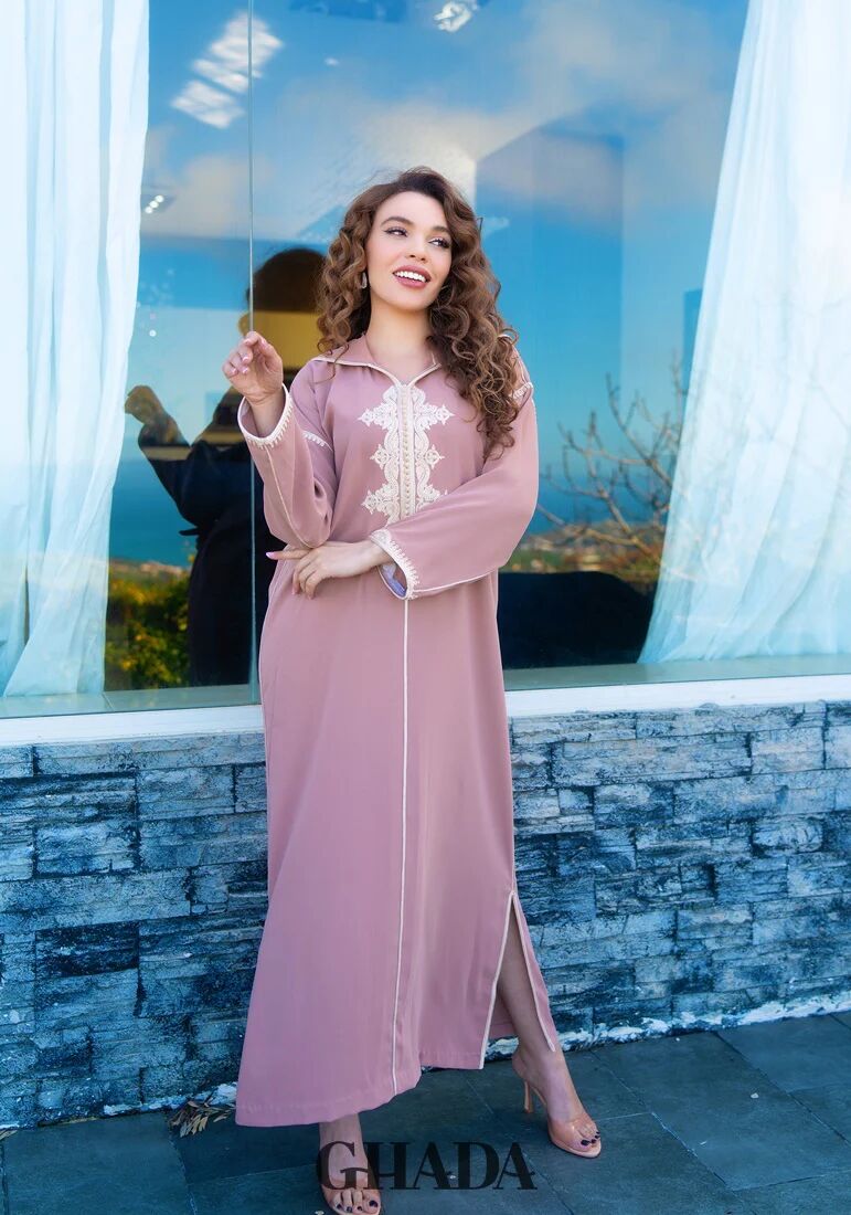 Djellaba En Broderie - Façon Maalem thumbnail 4