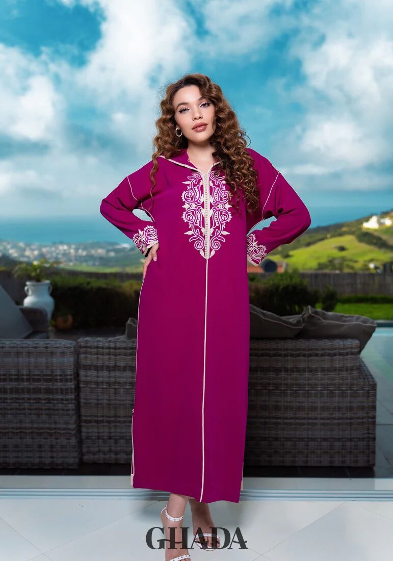 Djellaba En Broderie - Façon Maalem thumbnail 4