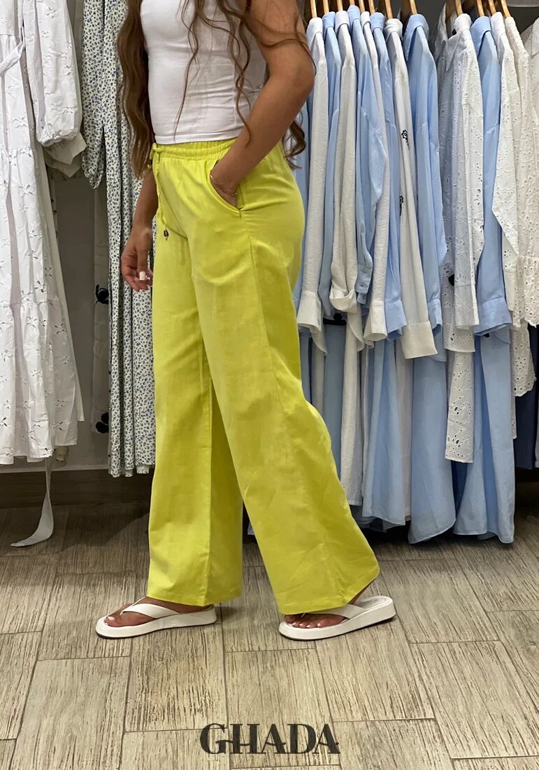 Pantalon En Lin
