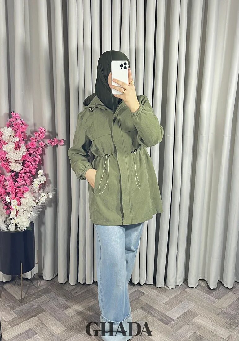 Manteau À Capuche Avec Noeuds