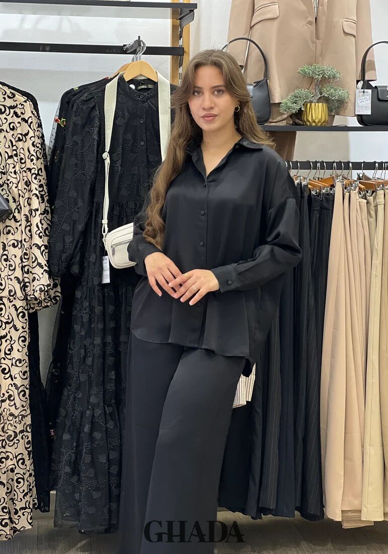 Ensemble Satiné En Noir thumbnail 3