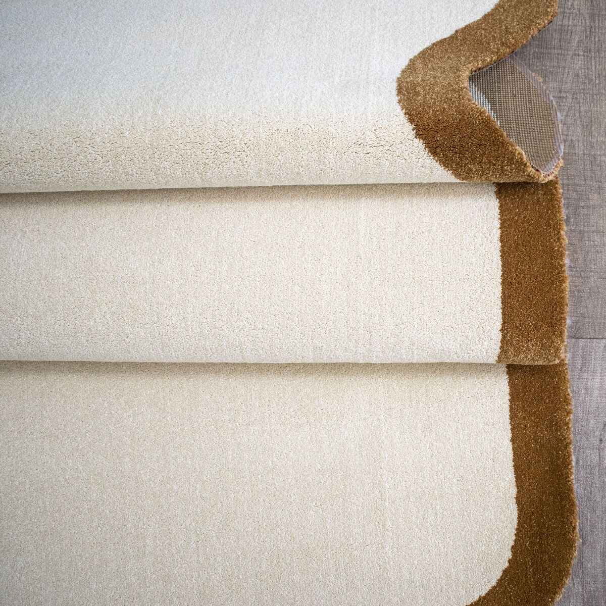 Tapis Forme Originale Duna Crème, Beige Doré