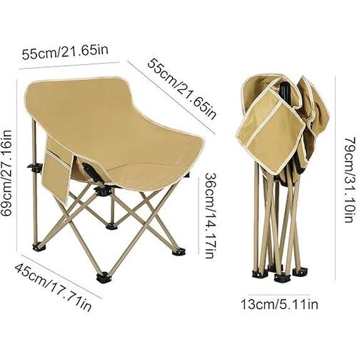 Chaise De Camping Pliante Portable - Chaise De Plage Avec Sac De Transport