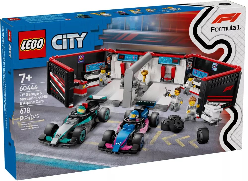 Garage De F1 Et Voitures Mercedes-amg Et Alpine