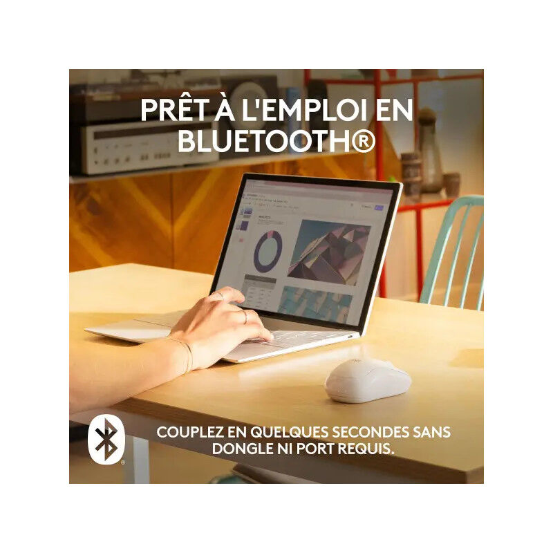 Logitech M240 Silent Blanc thumbnail 4