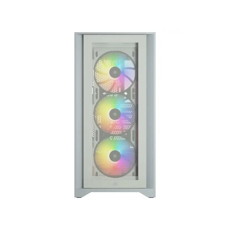 Corsair Icue 4000x Rgb Tempered Glass Blanc thumbnail 3