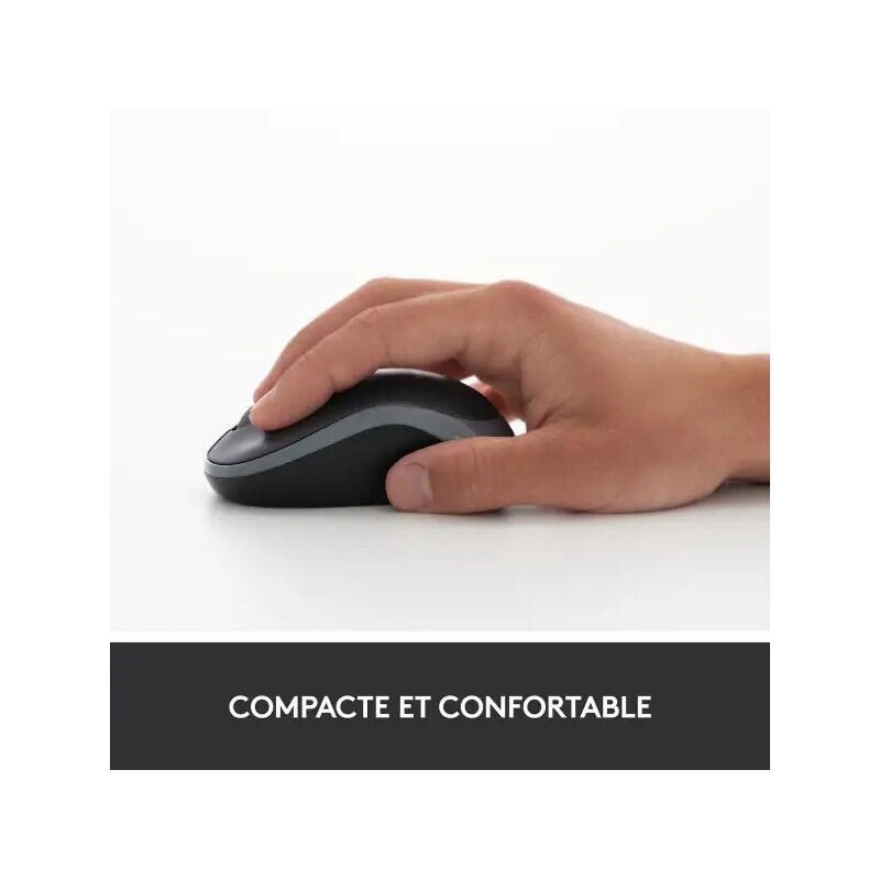 Souris Sans Fil Logitech M185 Gris