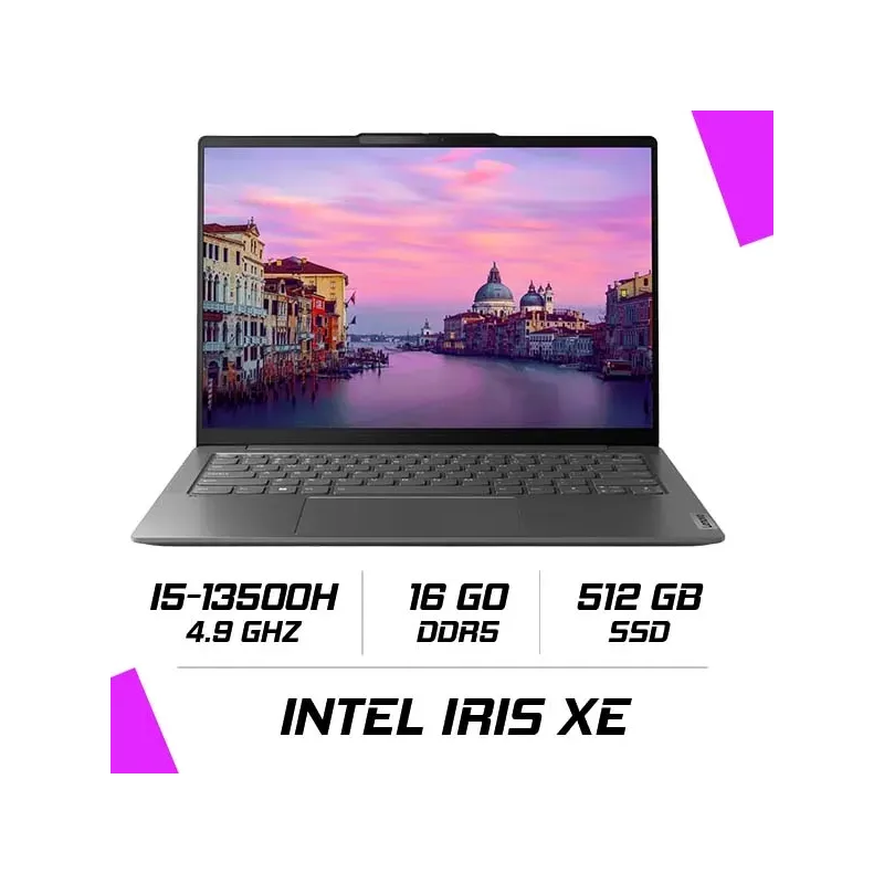 Lenovo Yoga S6 14irh8 I5-13500h 14wqxga 16 Go 512 Go Ssd W11h Storm Grey 24m