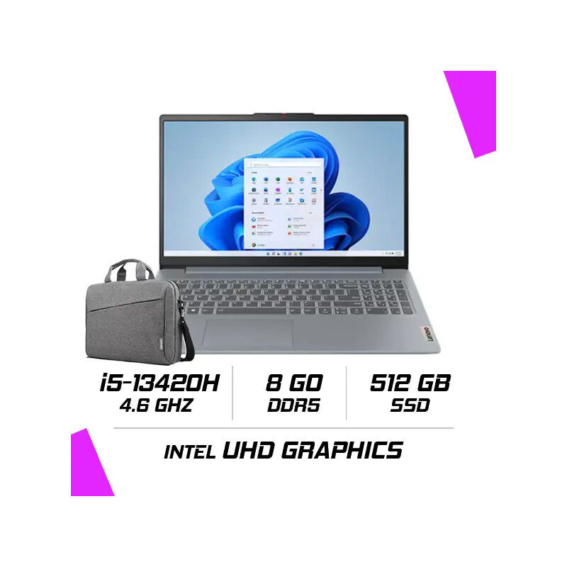 IdeaPad Slim 3 15IRH8 i5-13420H/8Go/512Go SSD/15.6 FHD thumbnail 3