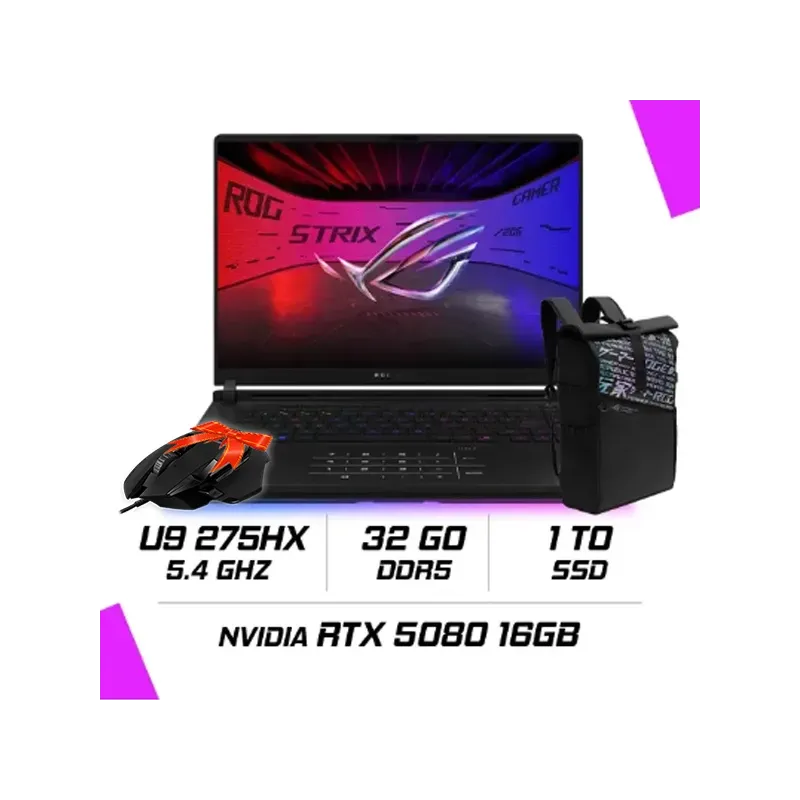 Rog Strix Scar 16 – 32go Ddr5 / Ssd 1to / Rtx 5080 16go thumbnail 3