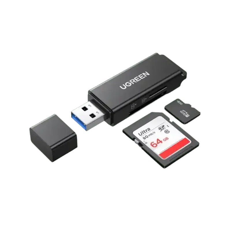 Lecteur Carte Mémoire Sd/tf Usb 3.0 (2en1) Noir (40752)