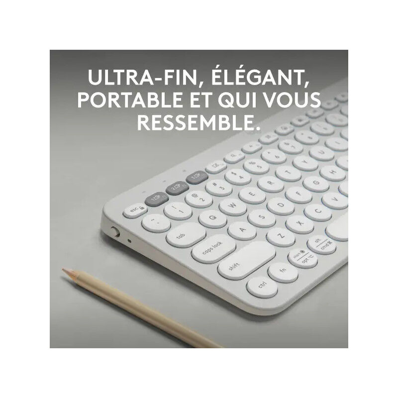 Logitech Pebble Keys 2 K380s Blanc thumbnail 4
