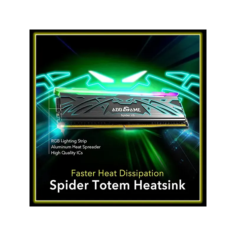 Addlink Addgame Spider X5 Rgb 32gb (2x16gb) Ddr5 6000mhz Cl38 Mémoire Avec Heatsink thumbnail 3