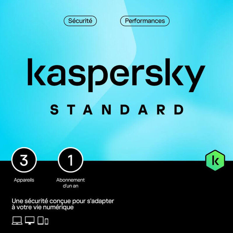 Kaspersky Standard 3 Postes 1 An