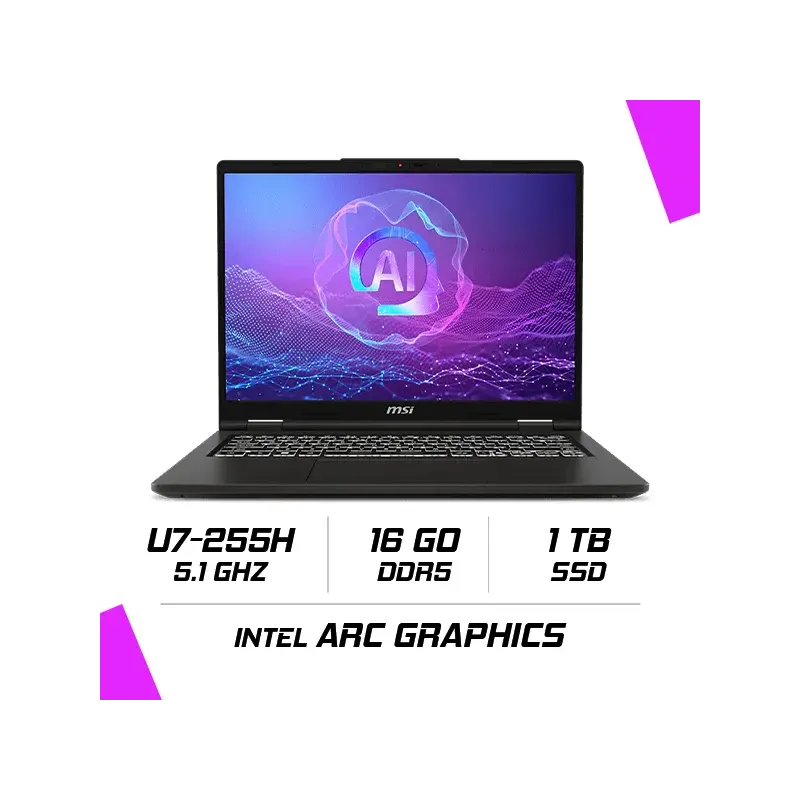 Msi Venture 14 Ai A2hmg-036ma Intel Ultra 7-255h/16gb Ddr5