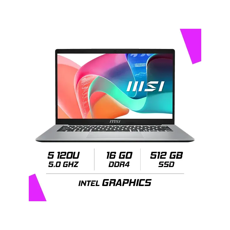 Msi Modern 14 F1mg-478ma Intel Core 5 120u/16gb Ddr4/512gb Ssd/intel Graphics/14 Fhd/w11h