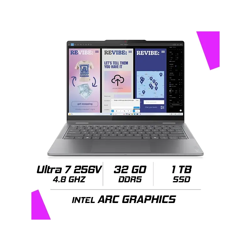 Yoga 7 2-in-1 14ill10 Intel Ultra 7 256v/32gb Ddr5/1tb Ssd/14 Oled 2.8k/win11 (83jq009mfe)