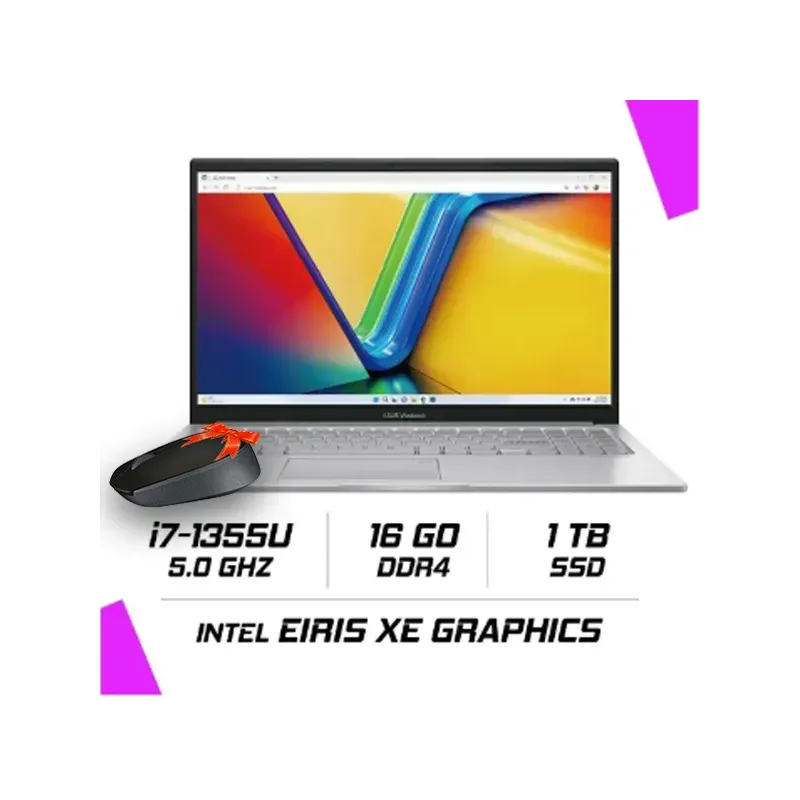 Asus Vivobook 15 X1504va-bq2959w Intel I7-1355u/16gb Ddr4/1tb Ssd/15.6/windows11 – Cool Silver