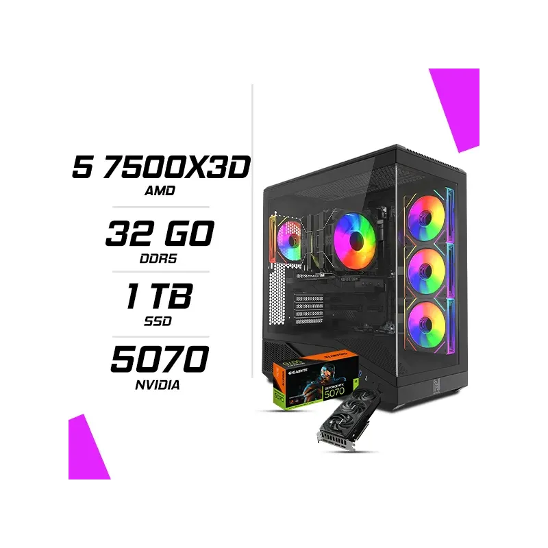 Pc Gamer Amd Ryzen 5 7500x3d Rtx 5070 12g