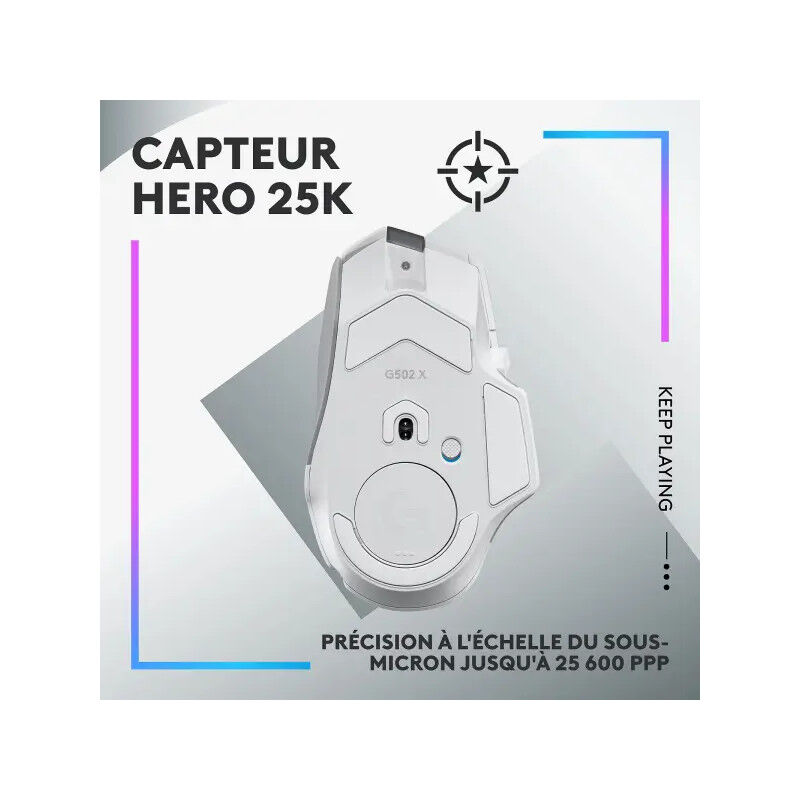 G502x Plus Lightspeed Rgb Blanc thumbnail 4