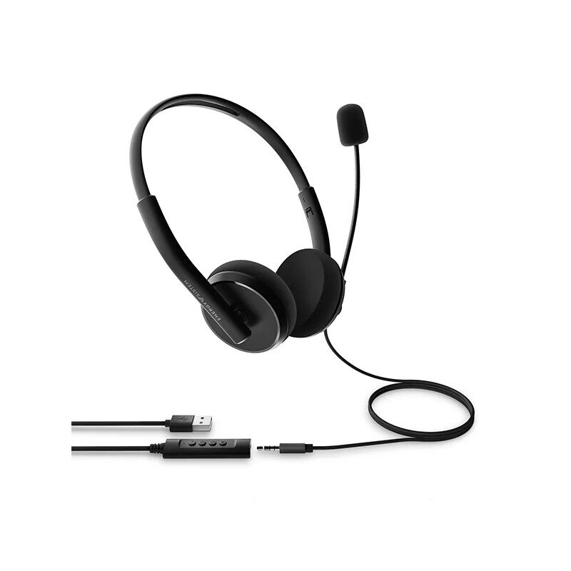 Casque Office Headset 2+ Noir