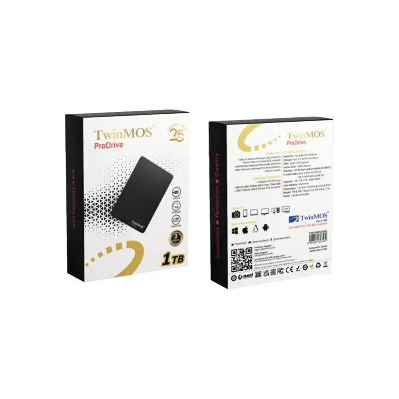 Twinmos Portable 1tb Hdd Prodrive Usb 3.0