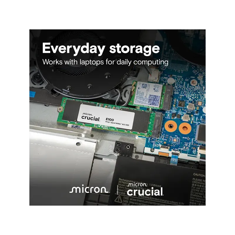 Crucial E100 480gb Ssd M.2 Pcie Nvme thumbnail 4