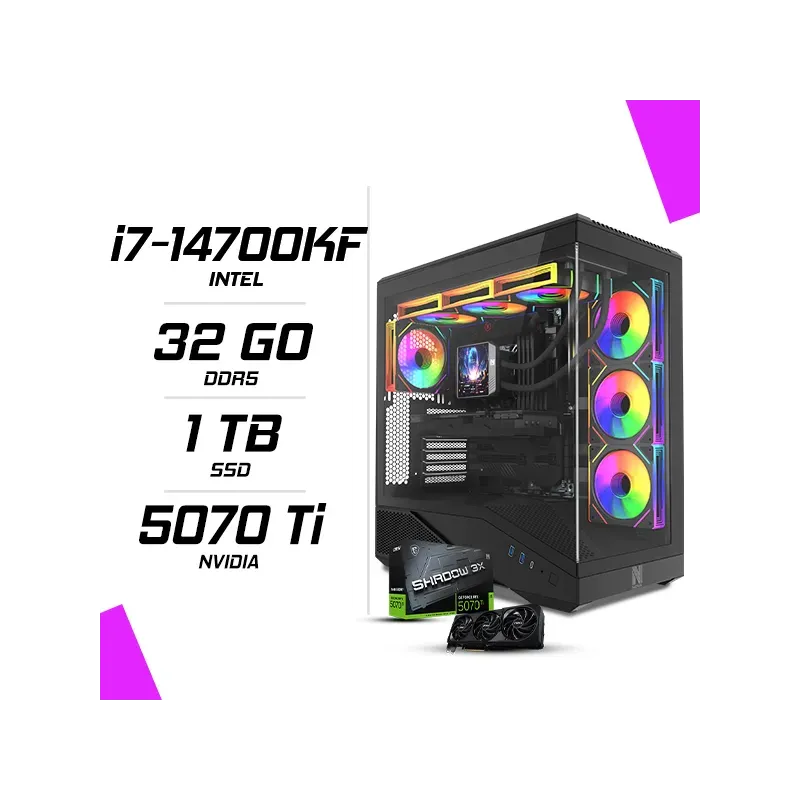 Pc Gamer Intel I7-14700kf Msi Rtx 5070 Ti 16g
