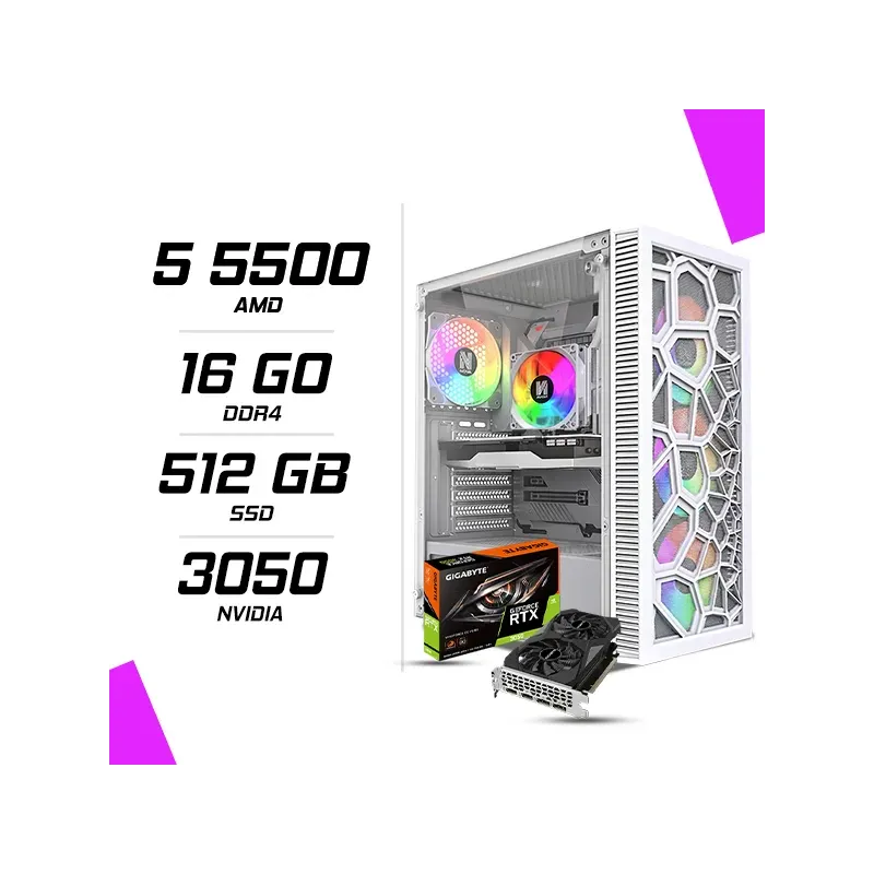 Pc Gamer Amd Ryzen 5 5500 Rtx 3050 6g