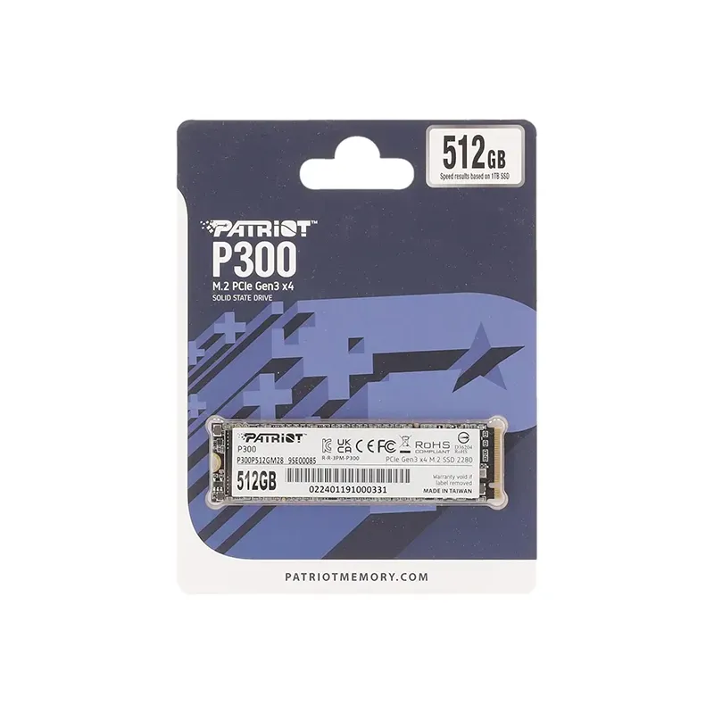 Patriot P300 512gb M.2 Pcie Nvme Ssd