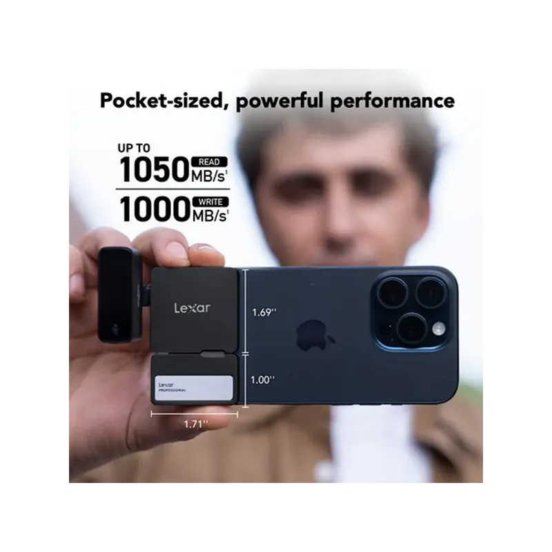 Lexar 2tb Professional Go Portable Ssd Avec Hub