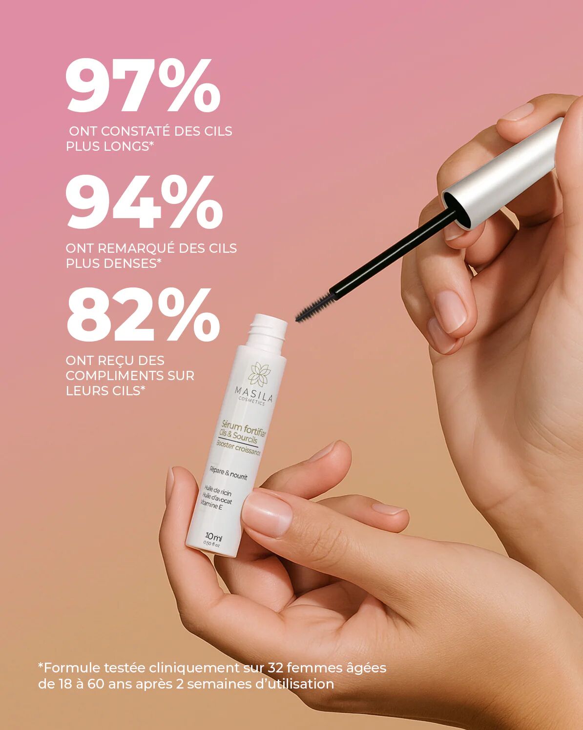 Booster Cils & Sourcils – Sérum Repousse & Densité Naturelle thumbnail 4