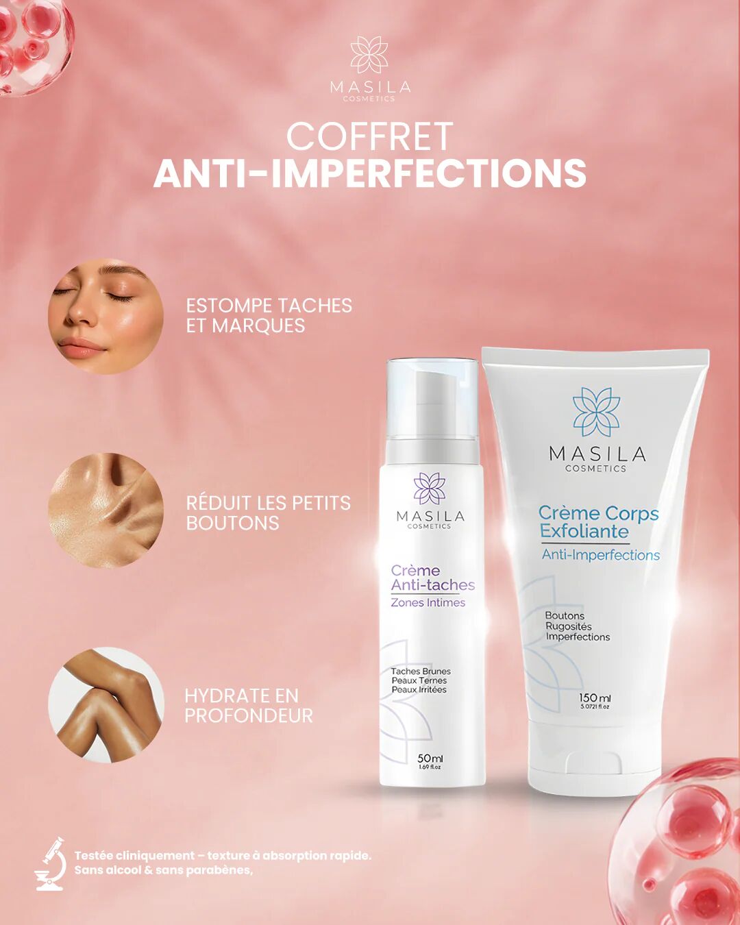 Coffret Anti-imperfections - Crème Exfoliante & Crème Anti-tâches