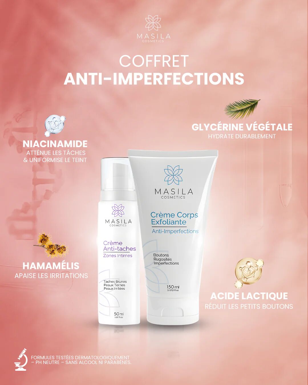 Coffret Anti-imperfections - Crème Exfoliante & Crème Anti-tâches