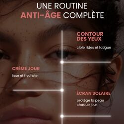 Coffret Anti Age Complet - Crème Jour & Contour Des Yeux & Écran