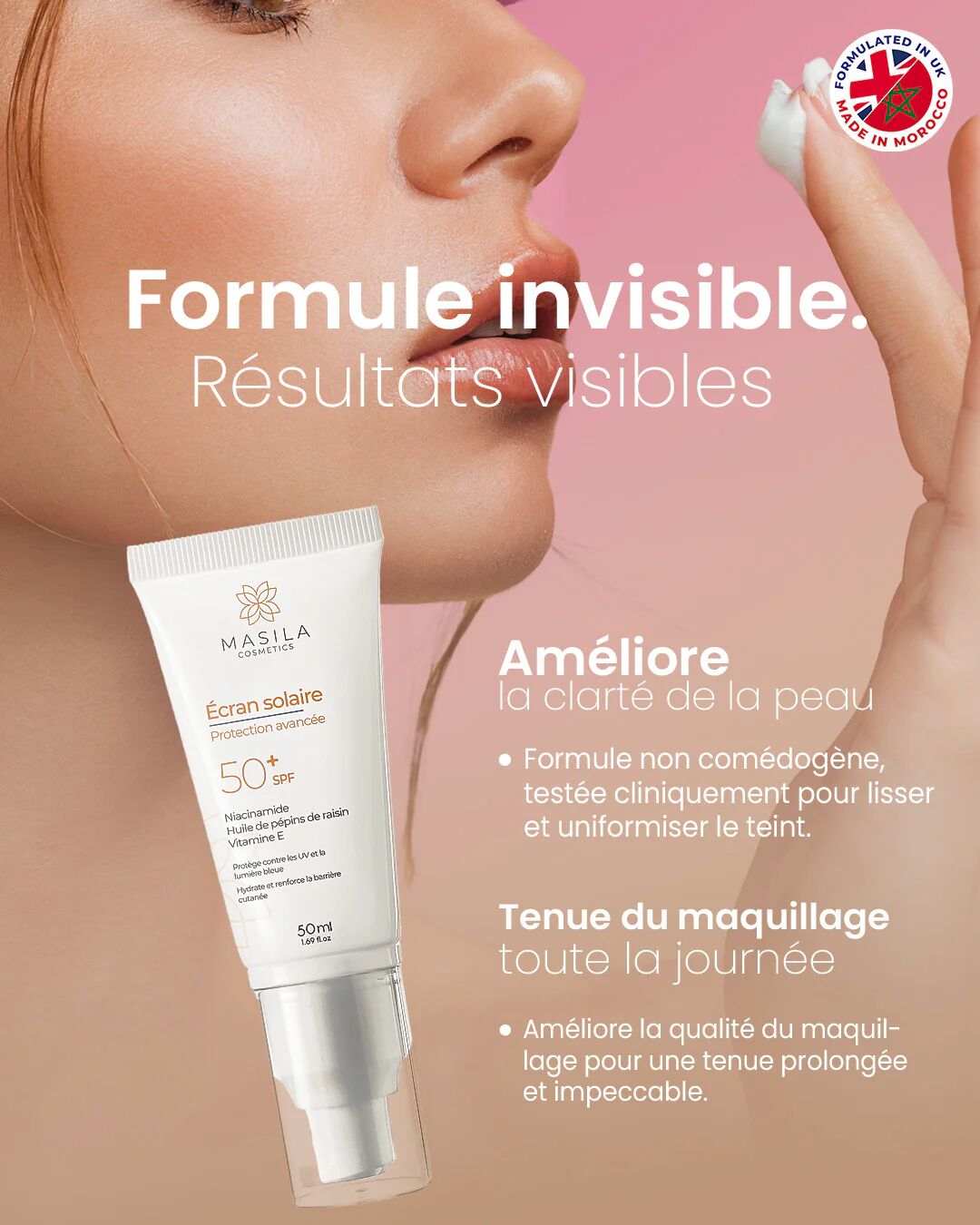 Écran Solaire Protection Avancée Spf 50+ – Anti-uv & Lumière Bleu thumbnail 3
