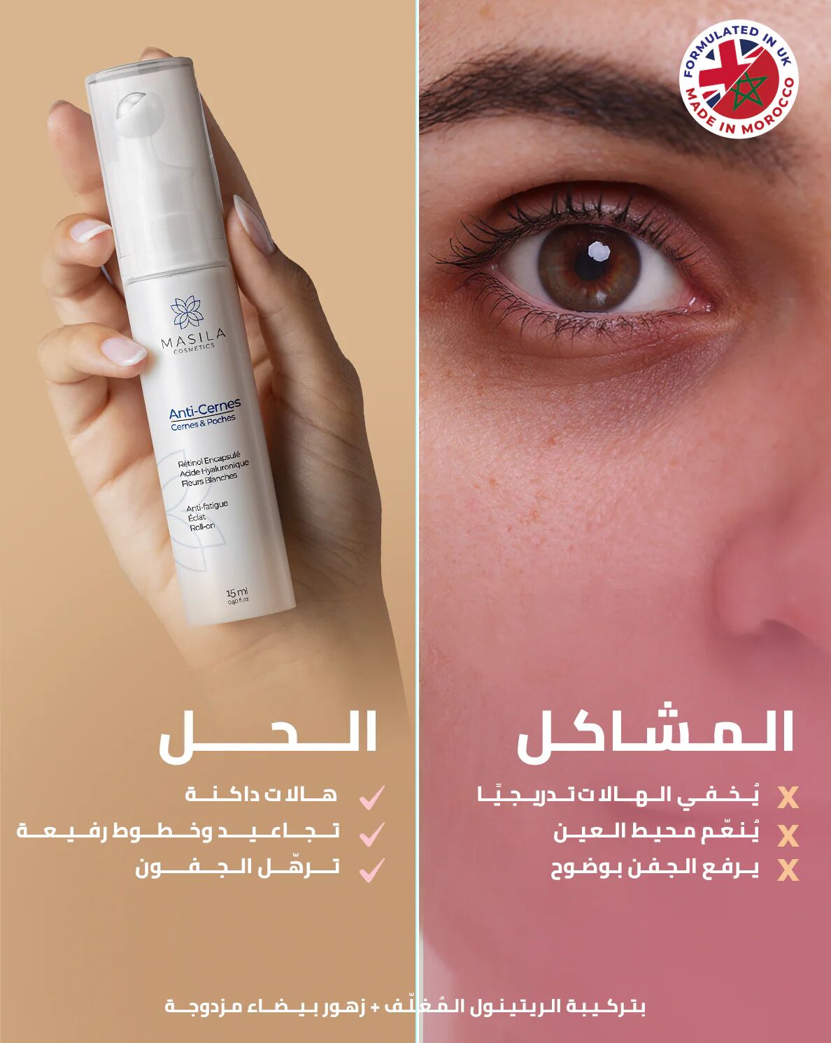 Sérum Contour Des Yeux – Lissant, Anti-cernes & Anti-relâchement