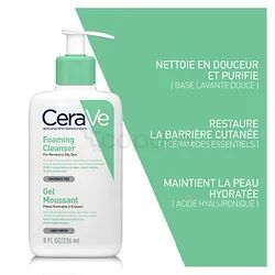 Gel Moussant Nettoyant Peaux Normales A Grasses 236ml