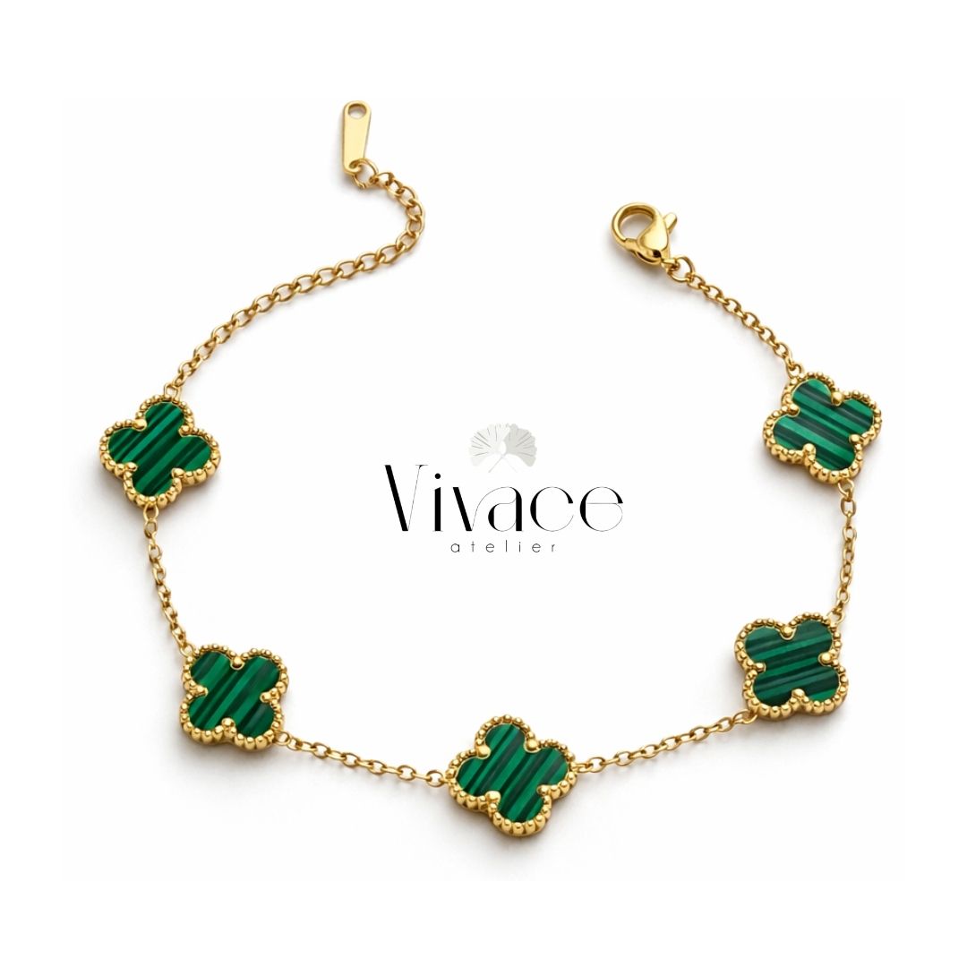 Gourmette Van Cleef Vert