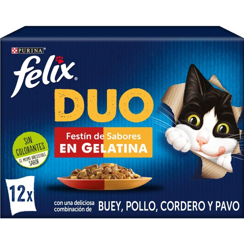 Felix Duo Festin De Saveurs En Gélatine 12x85g