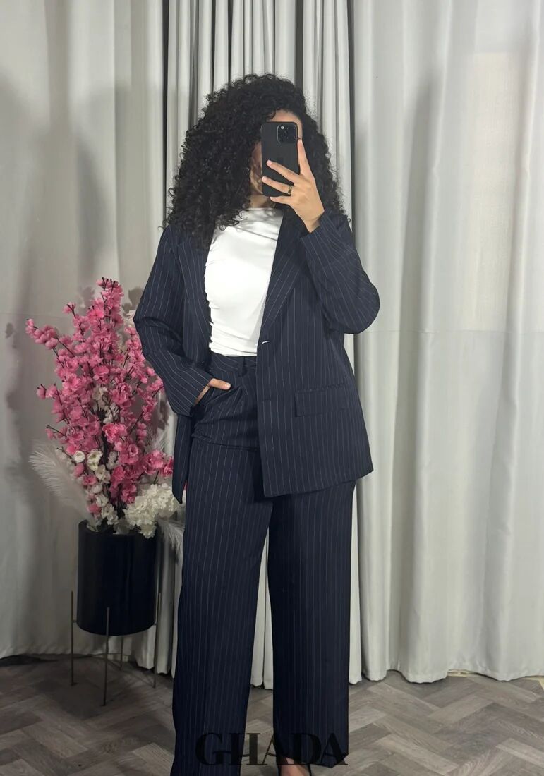 Ensemble Tailleur À Rayures