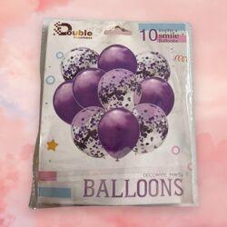 Thème 10 Ballons Anniversaire Décoratifs Mauve
