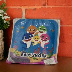 Assiette Anniversaire Baby Shark 10 Pièces