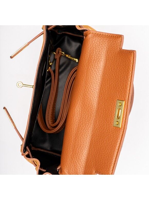 Sac Top Handle En Daim