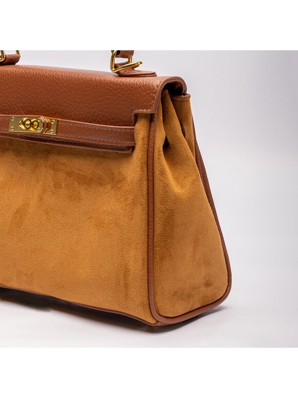Sac Top Handle En Daim thumbnail 3