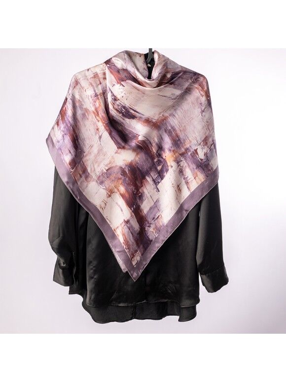 Foulard Satin De Soie 